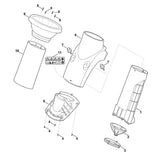 STIHL 6008-701-7931 onderstuk trechter positie 6 technische tekening