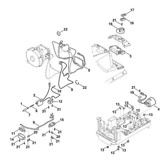 STIHL 6013-708-7900 schuif bovenstuk positie 17 technische tekening