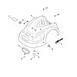 STIHL 6309-967-4410 sticker positie 6 technische tekening