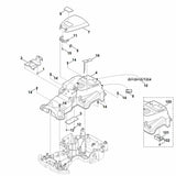 STIHL 6301-400-1500 drukstuk (STOP) positie 2 technische tekening