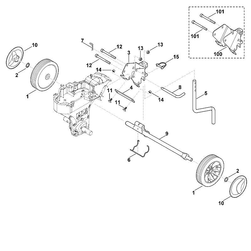 STIHL 9396-021-3800 klapspie 8x50 positie 15 technische tekening