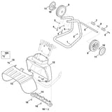STIHL 6009-763-2700 wielas positie 6 technische tekening