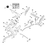 STIHL 6375-700-2790 klep positie 4 technische tekening