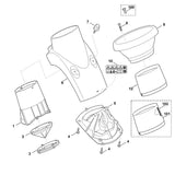 STIHL 6008-780-0780 geluidsisolatiemantel compl. positie 101 technische tekening