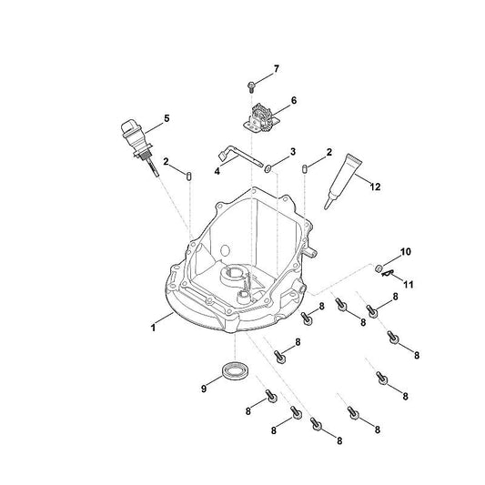 STIHL 0004-028-0800 paspen positie 2 technische tekening
