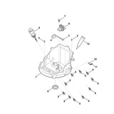 STIHL 0004-104-1100 regelas positie 4 technische tekening