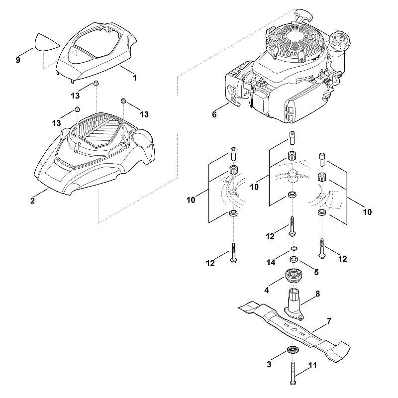 STIHL 6364-967-3810 typeaanduiding MB 650 V positie 9 technische tekening