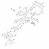 STIHL 6364-763-6010 hefboom positie 8 technische tekening