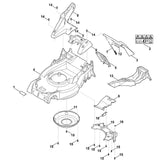 STIHL 6364-703-6205 console positie 8 technische tekening