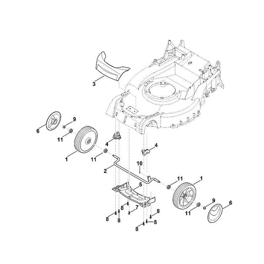 STIHL 9076-611-4290 bout IS P5x20 positie 7 technische tekening