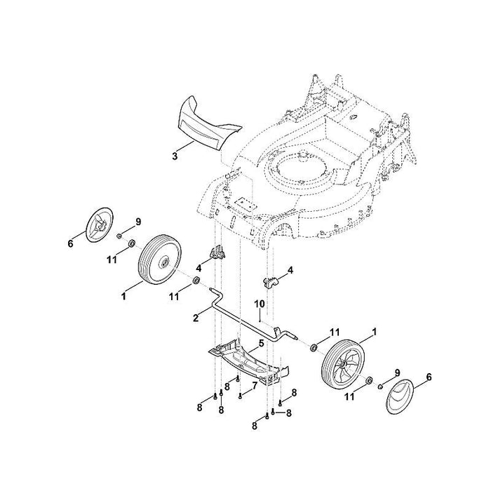 STIHL 9076-611-4290 bout IS P5x20 positie 7 technische tekening