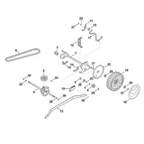 STIHL 6364-703-4000 clips (aanduiding snijhoogte) positie 10 technische tekening