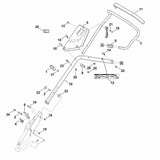 STIHL 0000-760-3820 kabelgeleiding positie 1 technische tekening