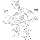 STIHL 6374-700-8500 behuizing positie 4 technische tekening