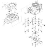 STIHL 6374-702-0100 multimes positie 7 technische tekening