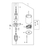 STIHL 0001-955-0911 moer positie 9 technische tekening