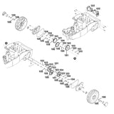 STIHL 6300-600-0400 transmissiemotor positie 102 technische tekening
