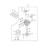 STIHL 0001-120-0605 carburator compl. positie 5 technische tekening