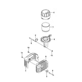 STIHL 0001-953-1001 schroefstift M6 positie 8 technische tekening