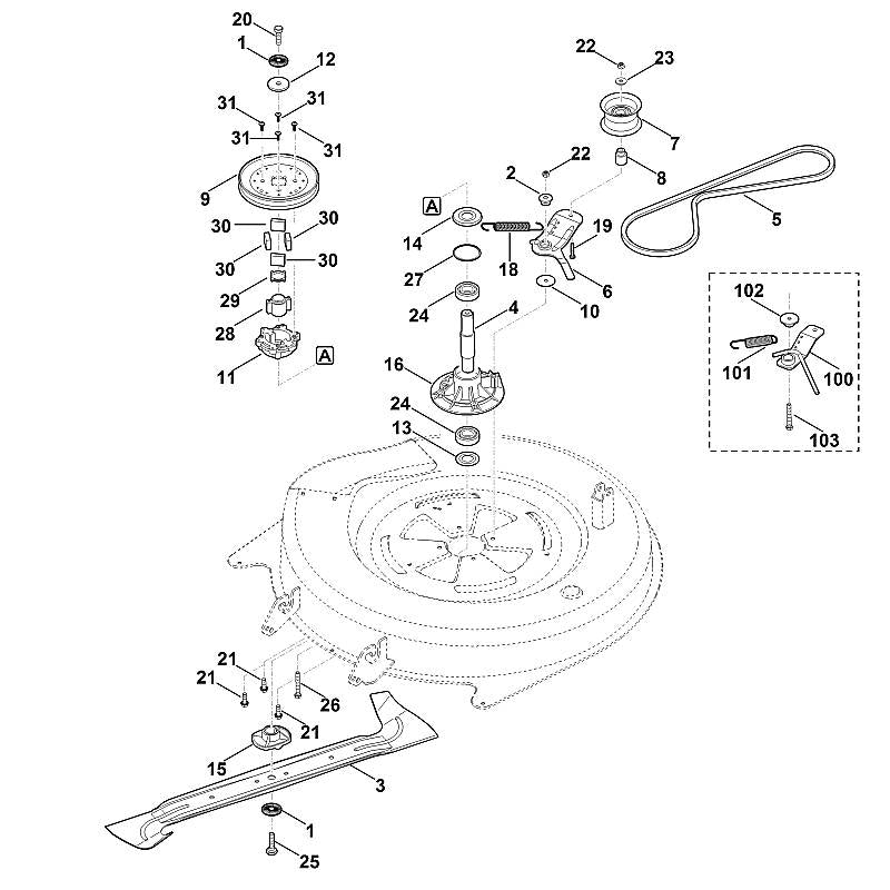 STIHL 9074-477-4420 bout IS P6x30 positie 31 technische tekening