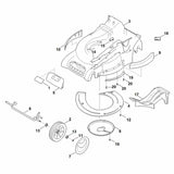 STIHL 9104-007-4275 snijbout P5x16 positie 20 technische tekening