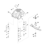 STIHL 6340-702-0120 multimes positie 11 technische tekening