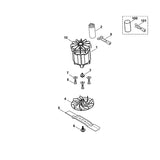 STIHL 0000-605-1000 condensator 12µF positie 2 technische tekening