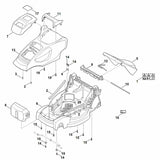 STIHL 6311-967-3810 typeaanduiding MA 235 positie 17 technische tekening