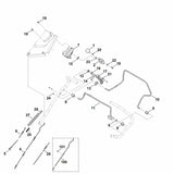 STIHL 6375-182-4600 grendel positie 15 technische tekening
