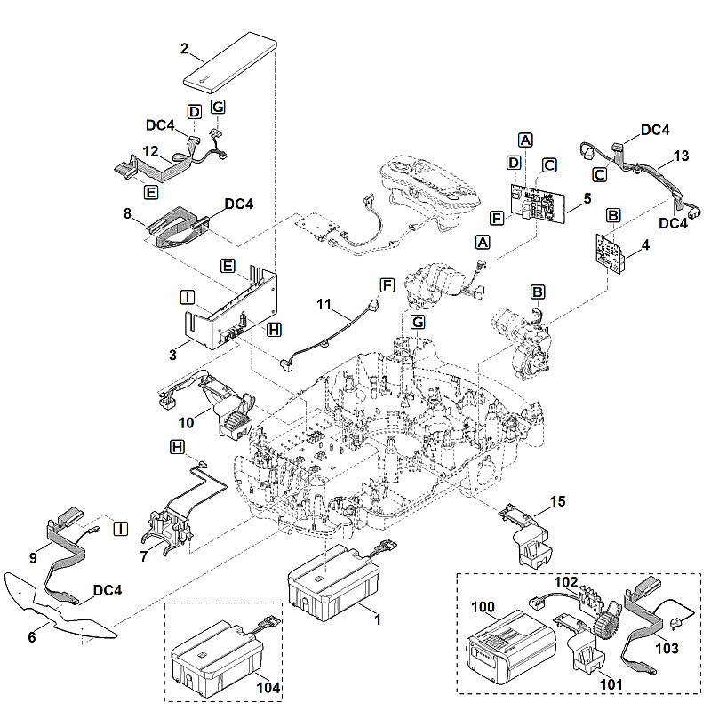 STIHL 6309-430-1403 elektronicamodule positie 3 technische tekening