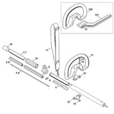 STIHL 0000-951-1104 bout IS M5x22 positie 6 technische tekening