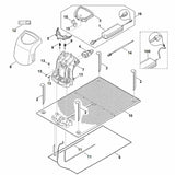 STIHL 6309-007-1037 Set ombouw dockingstation (EUR) positie 16 technische tekening