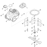 STIHL 6364-967-3830 typeaanduiding MB 650 VE positie 9 technische tekening
