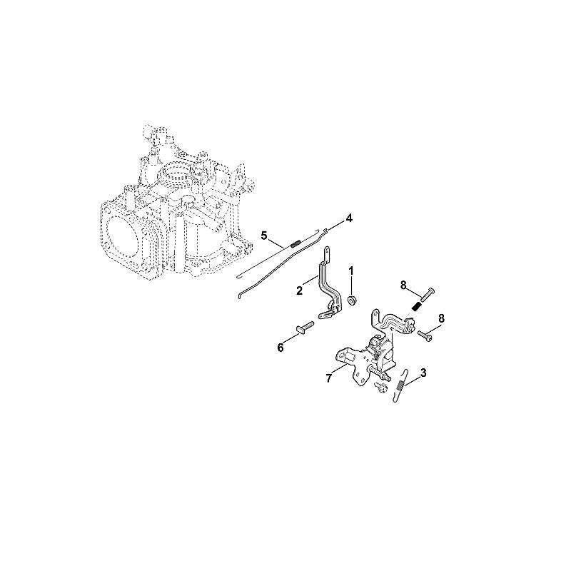 STIHL 0002-104-0500 regelaarstang positie 4 technische tekening