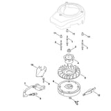 STIHL 0002-400-7000 bougie positie 8 technische tekening
