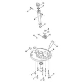 STIHL 0002-951-9704 bout M6 positie 1 technische tekening
