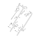 STIHL 6320-430-0403 dodemansschakelaar positie 5 technische tekening