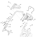 STIHL 6320-430-0429 dodemansschakelaar positie 1 technische tekening