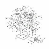 STIHL 9991-003-1060 ringbout M8x30 positie 17 technische tekening
