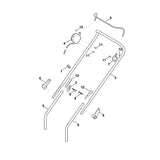 STIHL 6338-430-0435 dodemansschakelaar positie 4 technische tekening