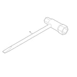 STIHL 0000-890-3401 combisleutel positie 1 technische tekening