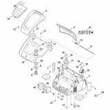 STIHL 6291-967-3800 typeaanduiding LE 240 positie 20 technische tekening