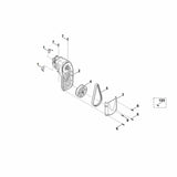 STIHL 6291-951-3545 bout positie 6 technische tekening