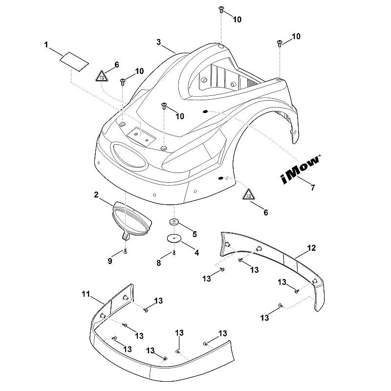 STIHL 6301-780-2030 afdekking positie 3 technische tekening