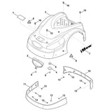 STIHL 6301-780-2030 afdekking positie 3 technische tekening