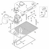 STIHL 6309-967-0130 typeplaatje ADO 600 positie 12 technische tekening