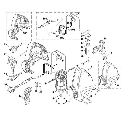STIHL 9455-621-0220 borgring 5,0x0,6 positie 23 technische tekening