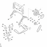 STIHL 6290-704-2800 bevestigingsplaat positie 13 technische tekening