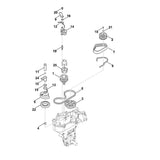 STIHL 6241-740-5385 spanhefboom positie 14 technische tekening
