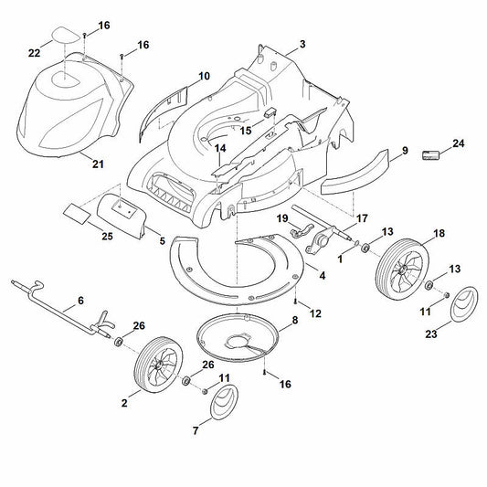 STIHL 6340-700-2416 as positie 17 technische tekening